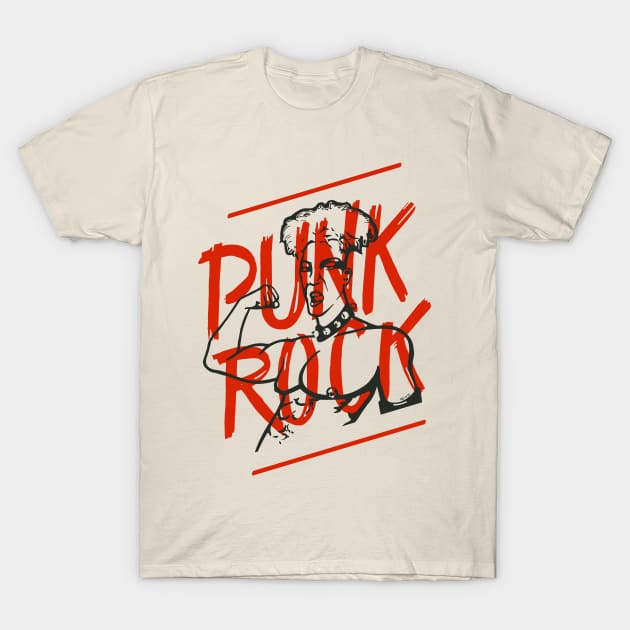 Punk Rock Attitude T-Shirt by So Red The Poppy